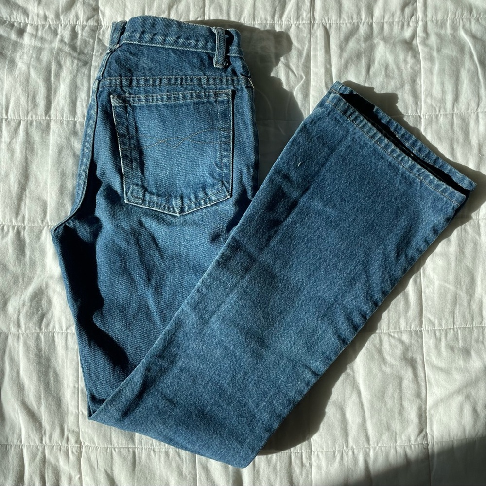 Vintage R4R Rave 4 Real Blue Denim Flared Jeans - 1